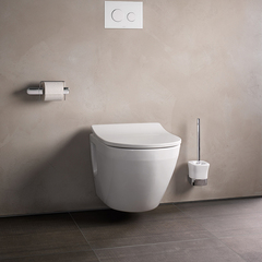 TOTO NC Унитаз 380x530x340мм, подвесной, без сиденья, безободковый, Tornado Flush, CeFiONtect, цвет: белый CW762Y фото