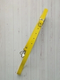 Ремень для сумки из экокожи с карабинами, 1,2х125 см, желтый