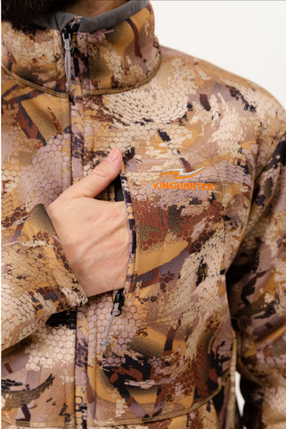 КУРТКА ФЛИСОВАЯ KING HUNTER JACKET CAMO DUCK