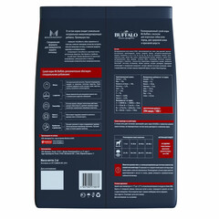 Mr.Buffalo Hair Skin сухой корм для собак средних и крупных пород (лосось) 2 кг