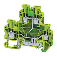 Клемма c двумя замкнутыми уровнями и заземлением 0,2-4 mm2/32A/1000V