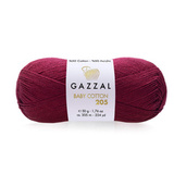Пряжа Gazzal Baby Cotton 205 цвет 535 винный