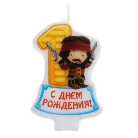 Свеча в торт. Цифра 