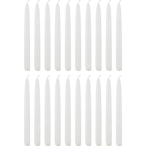 Свеча Adpal Eco White высота 21 см - Белый - Купить