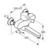 Kludi 349210524 Смеситель локтевой для раковины