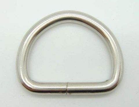 Полукольцо 34 х 25 мм. серебро (никель)