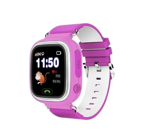 Умные часы для детей Smart Watch Q80(Q90) c GPS (pink) розовые