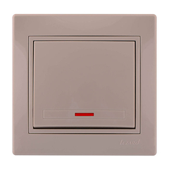 MIRA 701 0303 111 Выкл. с подсв. крем. с вст.с/у