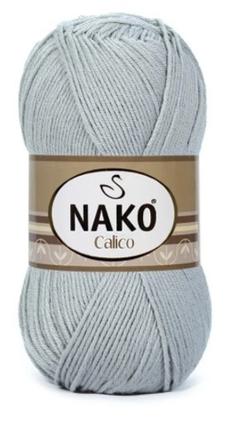 Пряжа Nako Calico 12408 светлый джинс