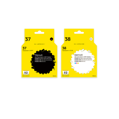 IC-CPG-37+CL-38_MP Комплект картриджей T2 для Canon: PG-37/CL-38, черный + цветной
