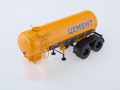 Semitrailer cement carrier ТЦ-11 orange 1:43 AutoHistory