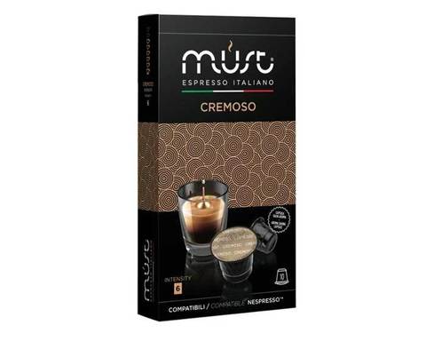 Кофе в капсулах Must Cremoso, 10 капсул для кофемашин Nespresso