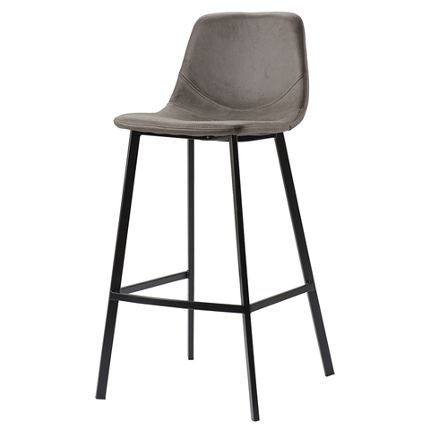 Стул барный Bergenson Bjorn Hugh серо-коричневый