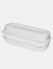 Контейнер с неразъёмной крышкой РК-40 (М), прямоугольный, размер 27,2 х 13,6 х 8,5 см