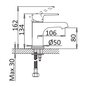 Cezares NAUTIC-LS1-BIO NAUTIC-LS1-BIO Смеситель для раковины однорычажный, с донным клапаном, исполнение белый матовый