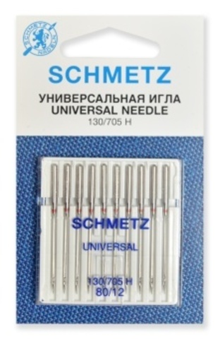 Иглы 1 Schmetz универсальные 130/705H №80/12 10 шт