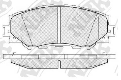 Колодки NiBK PN1524