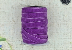 Лента бархатная, ш. 2 см, тёмная сирень