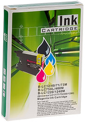 Совместимый картридж LC1240/1280M для Brother LC12/17/73/77/75/79/400/450/1240/1280 Magenta 18.5ml