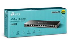 TP-Link TL-SG116E Easy Smart 16‑портовый гигабитный коммутатор, 16 гигабитных портов RJ45, стальной настольный корпус
