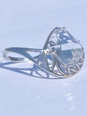 Горный хрусталь 515  (кольцо из серебра)
