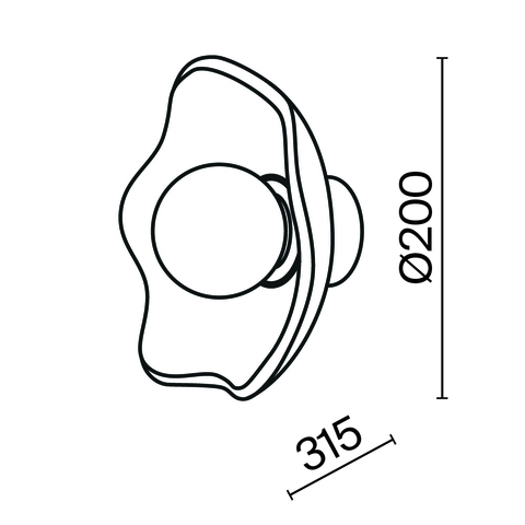 Настенный светильник Maytoni Miracle MOD207WL-01BS