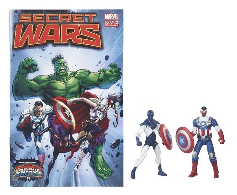 Фигурки Капитан Америка и Вэнс Астро с комиксом