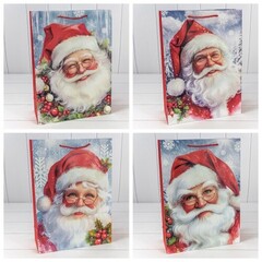 
          Пакет подарочный 30 х 41.5 х 12 см Набор 4 шт "Новый год" (Белый)