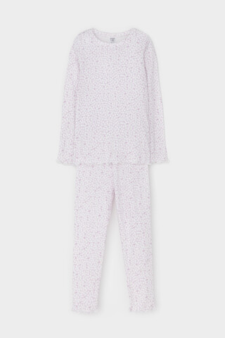 пижама  для девочки  К 1618/нежно-лавандовый,лепестки цветов