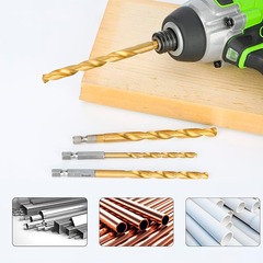 GREENWORKS Набор сверл HSS-TiN 1,5-8,0 мм с шестигранным хвостовиком в кейсе 22 шт. (2943907)