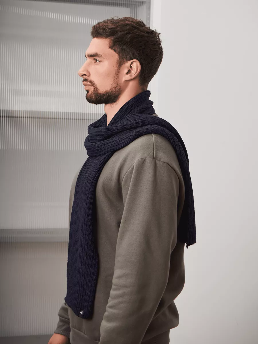 Шарф длинный классический