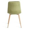 Стул Чили / CHILLY (mod. JSC-220) металл натуральный/велюр зеленый