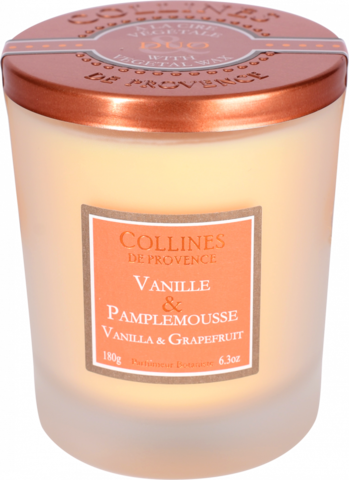 Свеча Collines 180гр Дуэт Vanilla & Pamplemousse