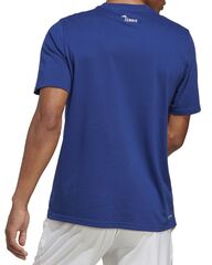 Футболка теннисная Adidas Tennis Cat Graphic T-shirt - victory blue