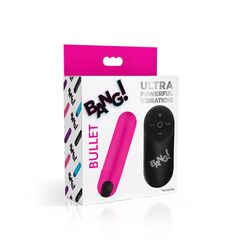 Розовая вибропуля с пультом ДУ 21X Vibrating Bullet with Remote Control - 
