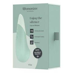 Зеленый клиторальный вибратор Womanizer Vibe - 