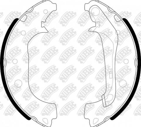 Колодки барабанные NiBK FN0678