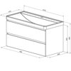 Aquanet 337957 Тумба Вега 2.0 100 2 ящ. цв.мисти грин (337957)