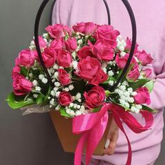 Сумочка с кустовыми розами "Alicia"