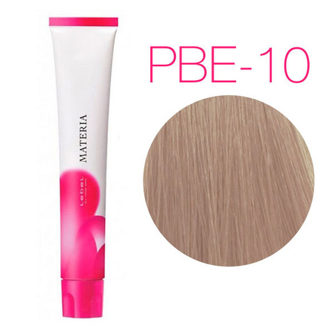 Lebel Materia 3D PBe-10 (яркий блондин розово-бежевый) - Перманентная низкоаммичная краска для волос
