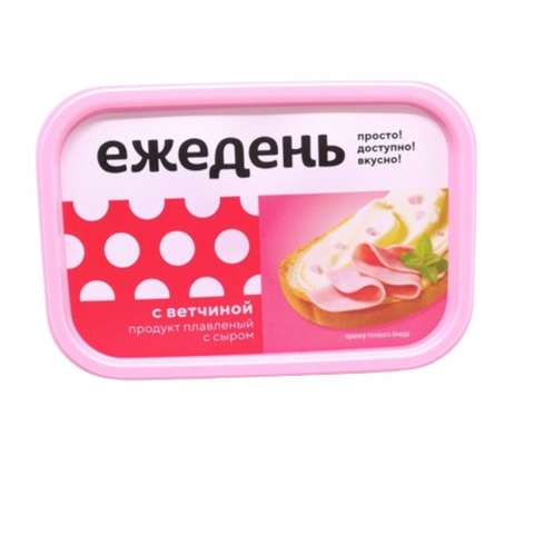 Сырный продукт плавл ЕЖЕДЕНЬ Ветчина 180 г РОССИЯ
