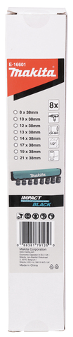 Набор ударных торцовых головок Makita Impact Black 1/2