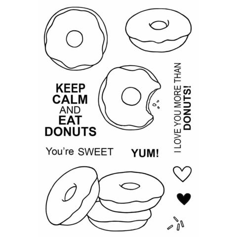 Набор силиконовых штампов -Donuts