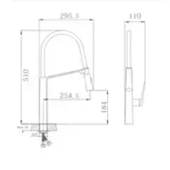 Смеситель для кухни с гибким изливом HAIBA HB73827 хром
