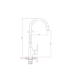Смеситель для кухни Haiba HB70112-7 черный
