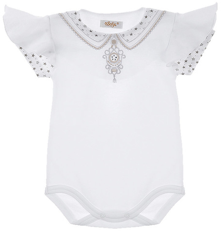 Нарядный боди Sofija Alinka, цвет белый