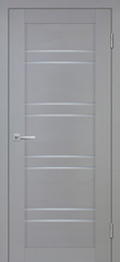 Дверь Деко-19 nanotex soft / Цвет серый тик / белый сатинат / Двери STABILE PORTE