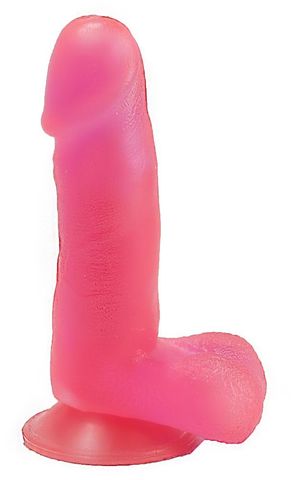 Розовый стимулятор в форме фаллоса на присоске - 15,5 см. - LOVETOY (А-Полимер) 211700