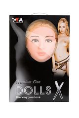 Надувная секс-кукла с реалистичной головой и конечностями - 