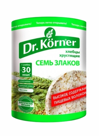 Хлебцы Dr KORNER 7 злаков 100 г РОССИЯ